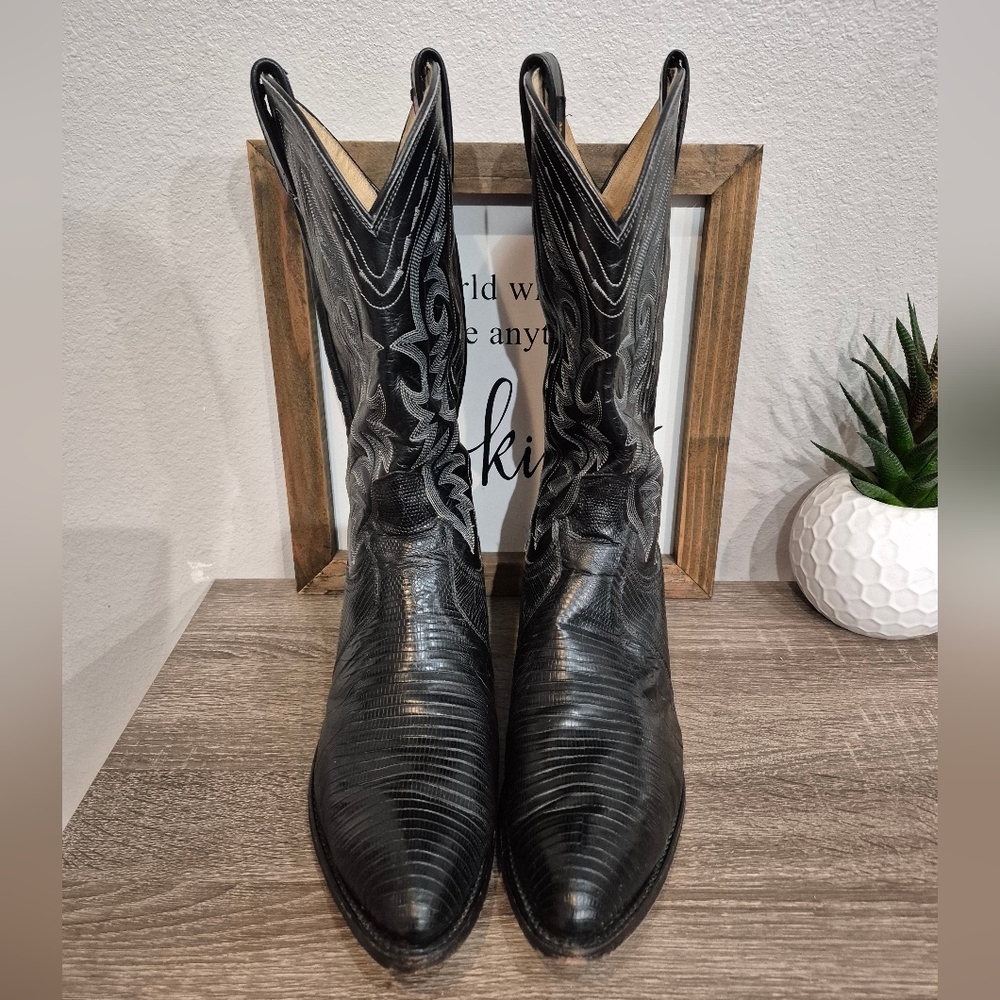 Dan Post Boots Exotic Lizard Size 10 - Picture 4 of 10